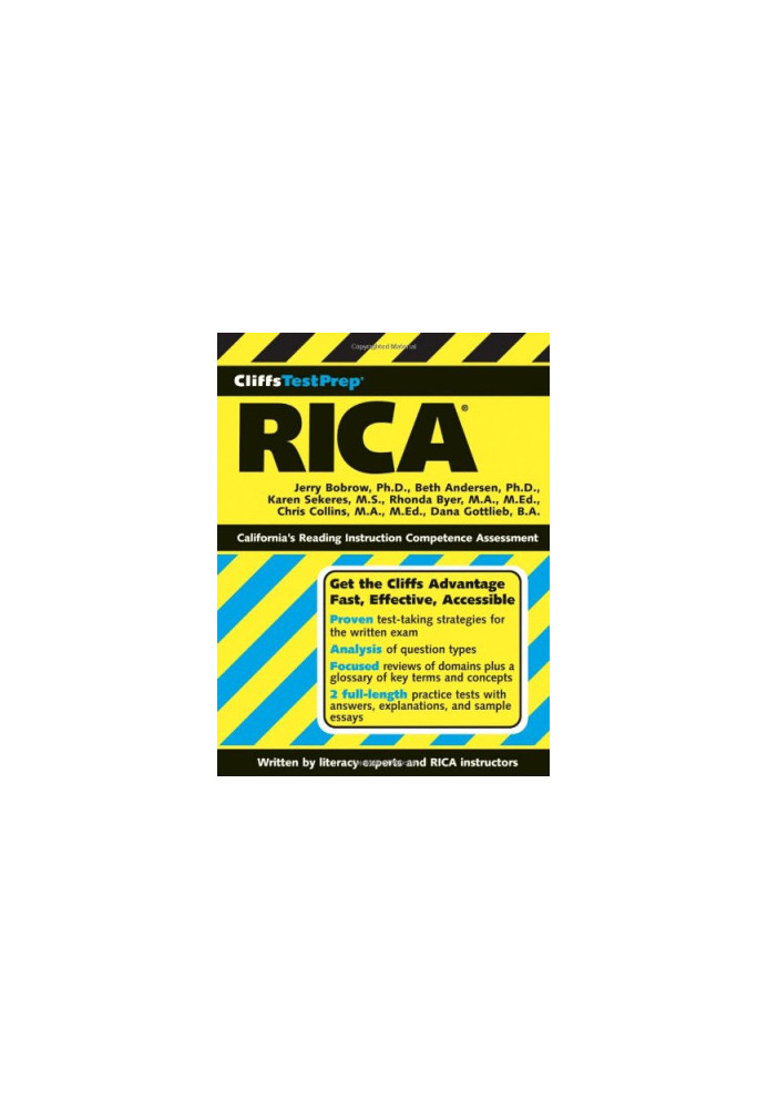 CliffsTestPrep RICA (Cliffs Test Prep RICA)