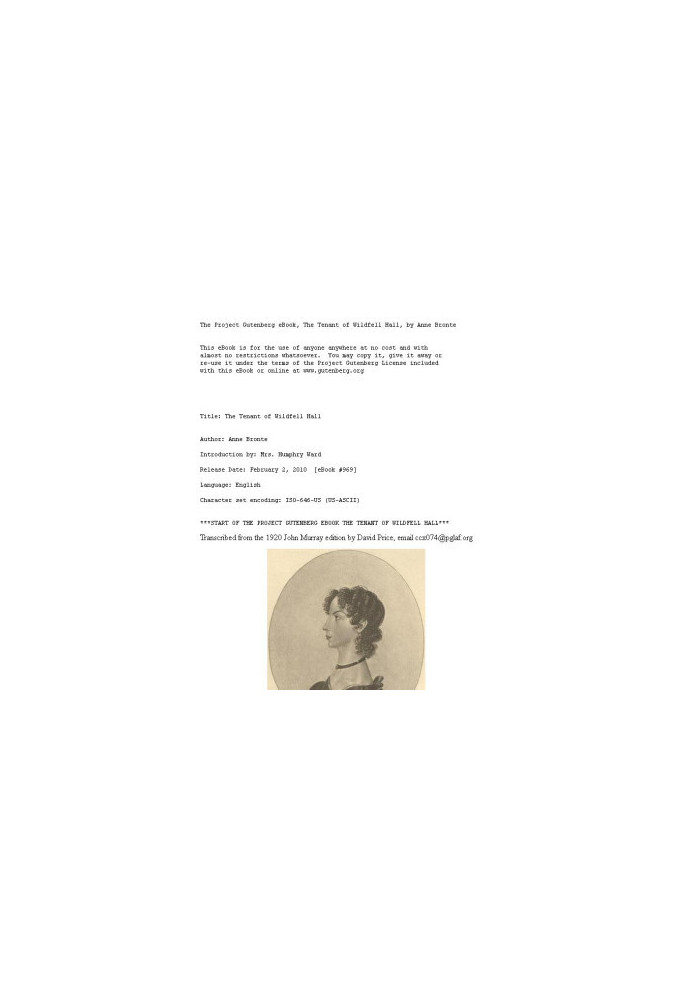 The Tenant of Wildfell Hall