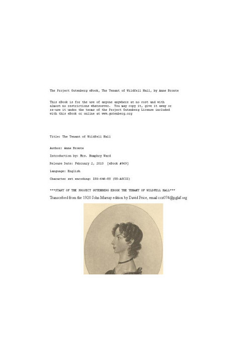 The Tenant of Wildfell Hall