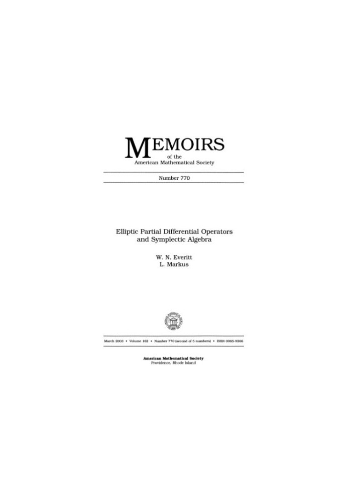 Elliptic Partial Differential Operators and Symplectic Algebra