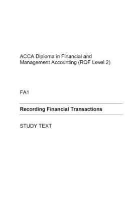 ACCA foundations Recording Financial Transactions