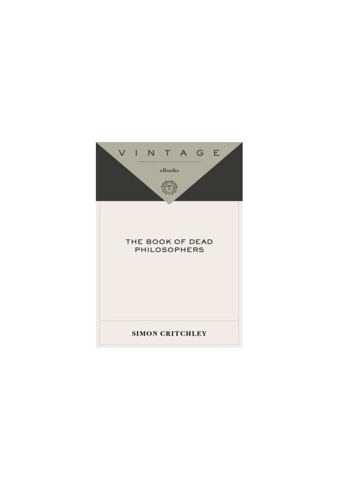 The Book of Dead Philosophers