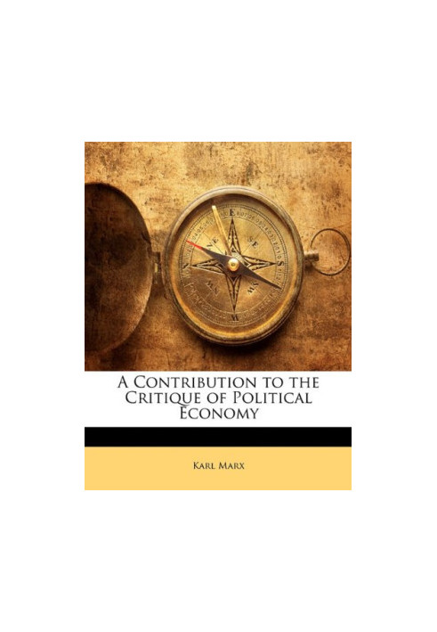 A Contribution to the Critique of Political Economy