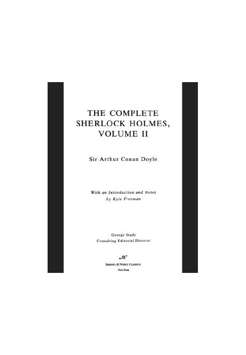 Complete Sherlock Holmes, Volume II
