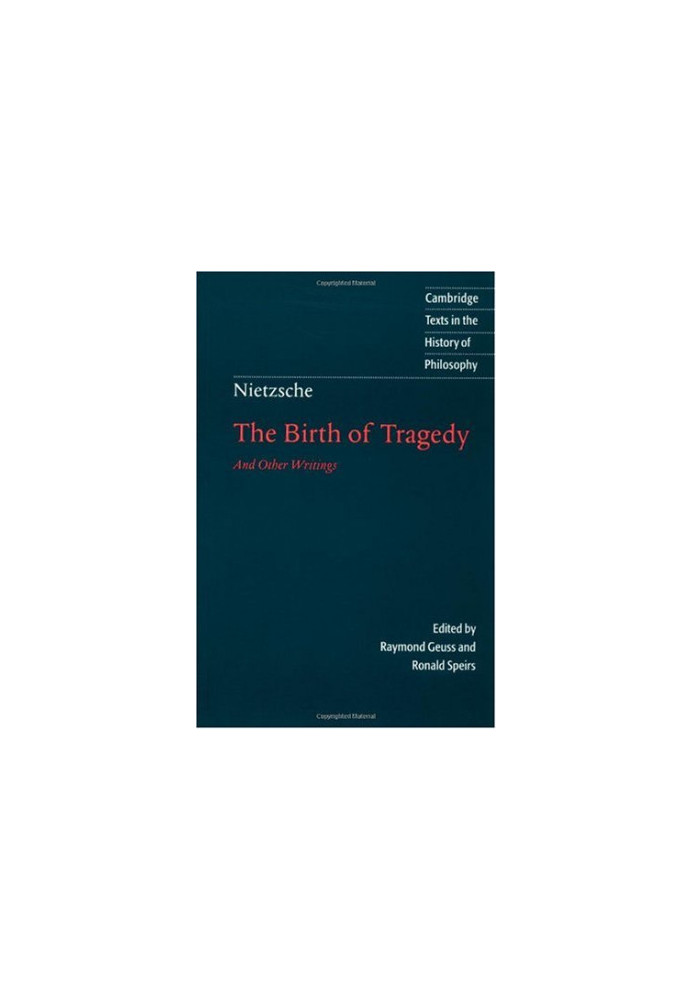 The Birth of Tragedy and Other Writings (Clearscan)