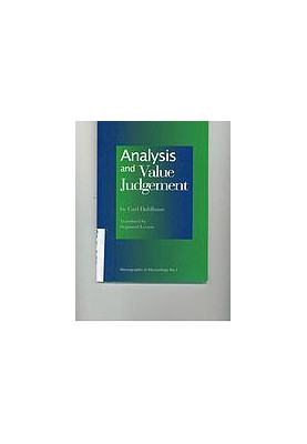 Analysis and value judgement