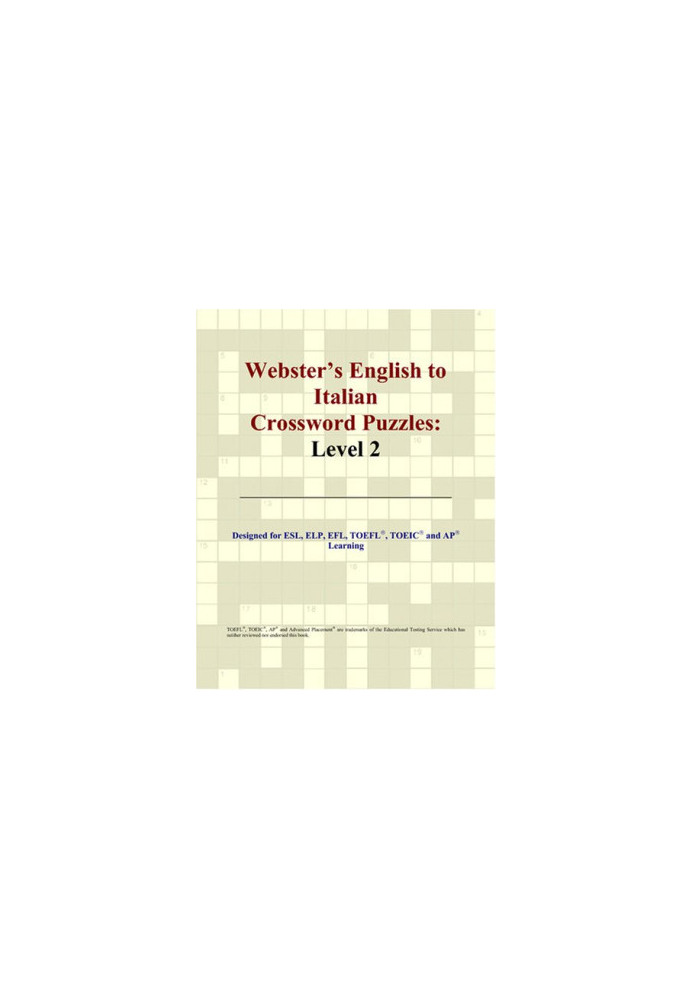 Webster's English to Italian Crossword Puzzles: Level 2
