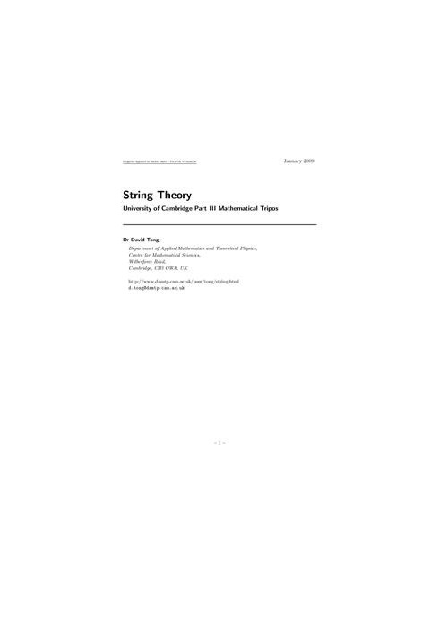 String Theory