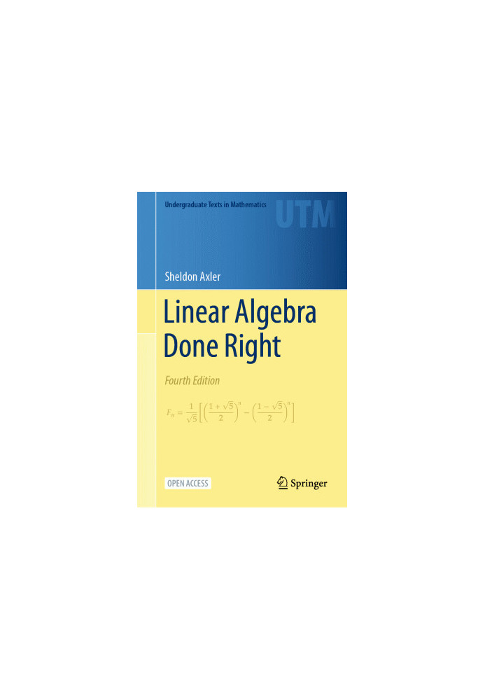 Linear Algebra Done Right, 4th Edition