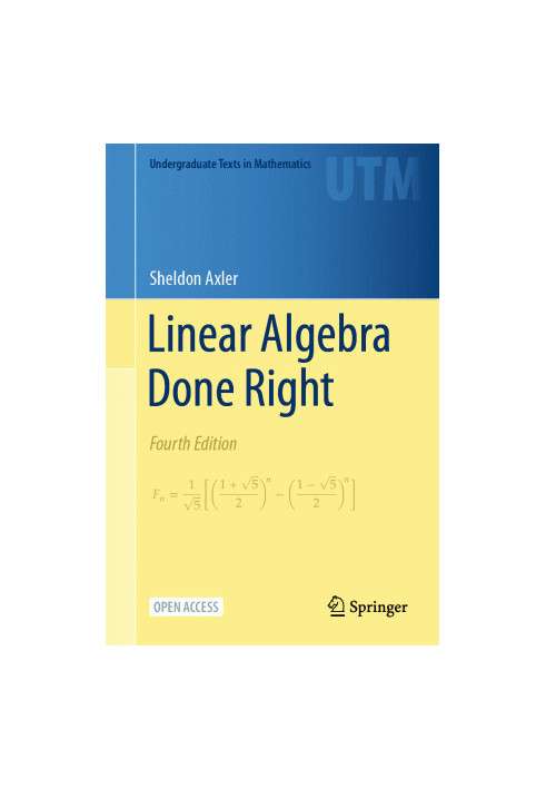 Linear Algebra Done Right, 4th Edition