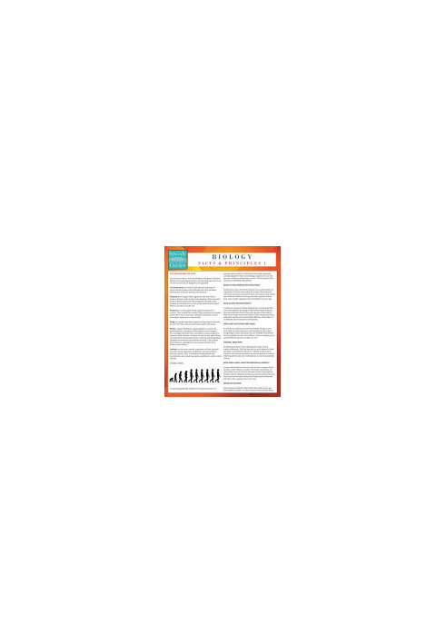 Biology Facts and Principles 1 (Speedy Study Guides)