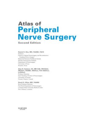 Atlas of peripheral nerve surgery