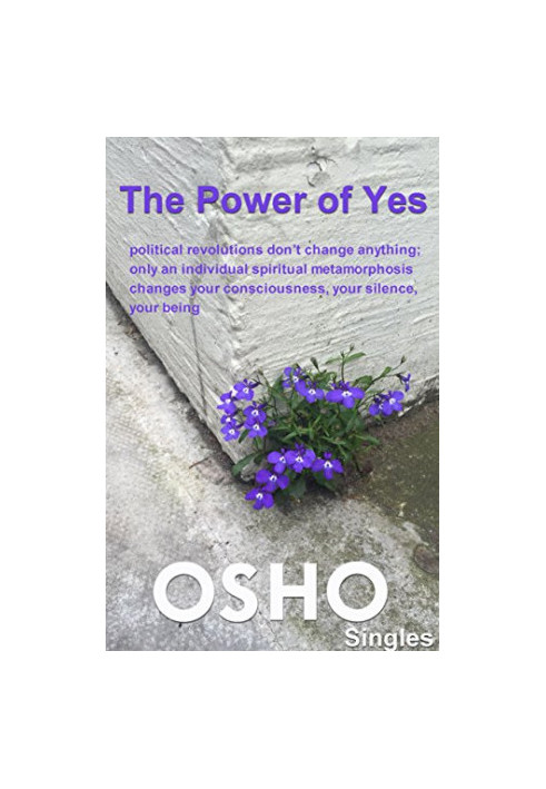 The Power of Yes: political revolutions don’t change anything, only an individual spiritual metamorphosis changes your consci