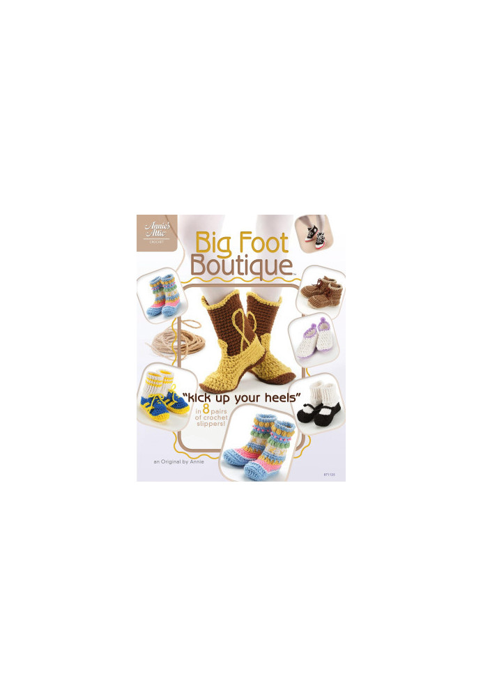 Big Foot Boutique: "Kick Up Your Heels" in 8 Pairs of Crochet Slippers!