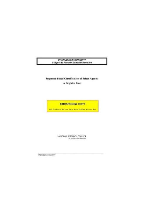 Sequence-Based Classification of Select Agents: A Brighter Line