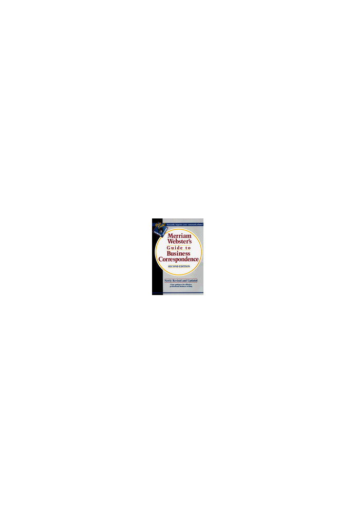Merriam-Webster's Guide to Business Correspondence