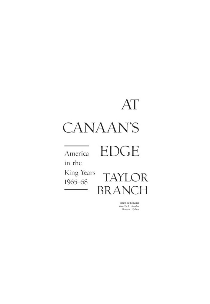 [America in the King Years 03] • At Canaan's Edge