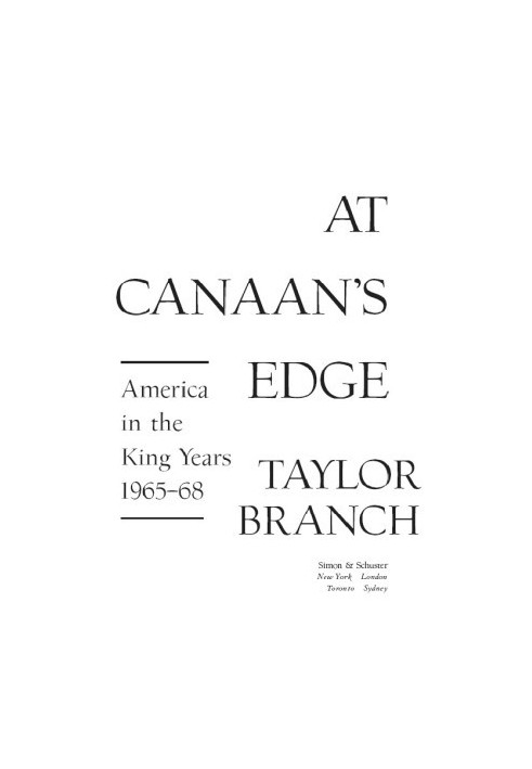 [America in the King Years 03] • At Canaan's Edge