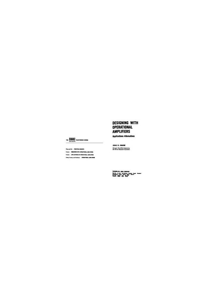 Designing with operational amplifiers: applications alternatives