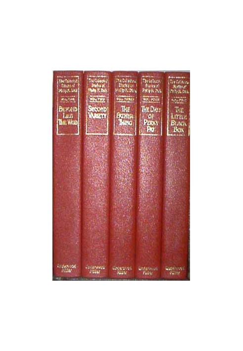 5 volumes of The Collected Stories of Philip K. Dick