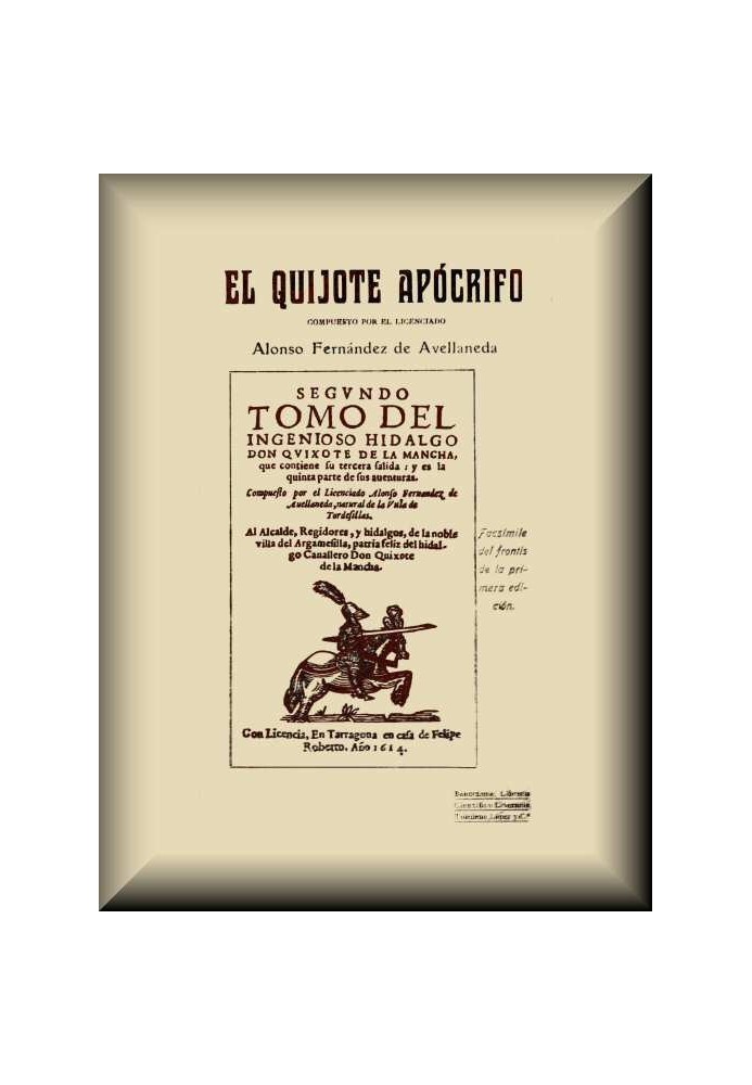 The apocryphal Don Quixote