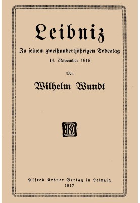 Leibniz: On the bicentenary of his death, November 14, 1916