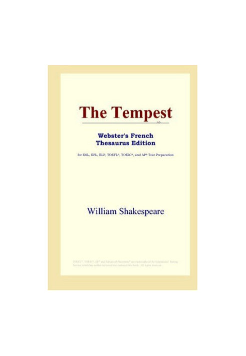The Tempest (Webster's French Thesaurus Edition)