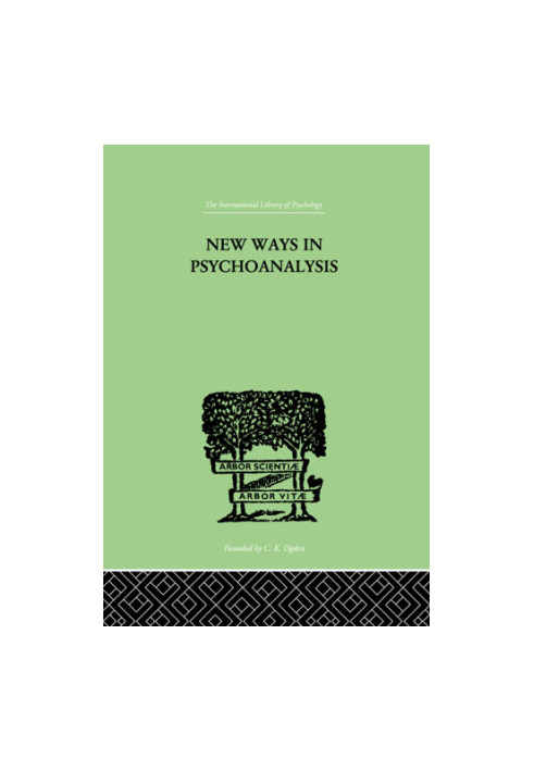 New Ways in Psychoanalysis