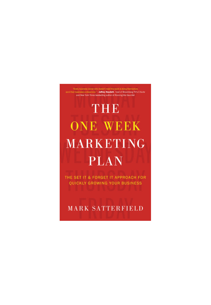 The One Week Marketing Plan