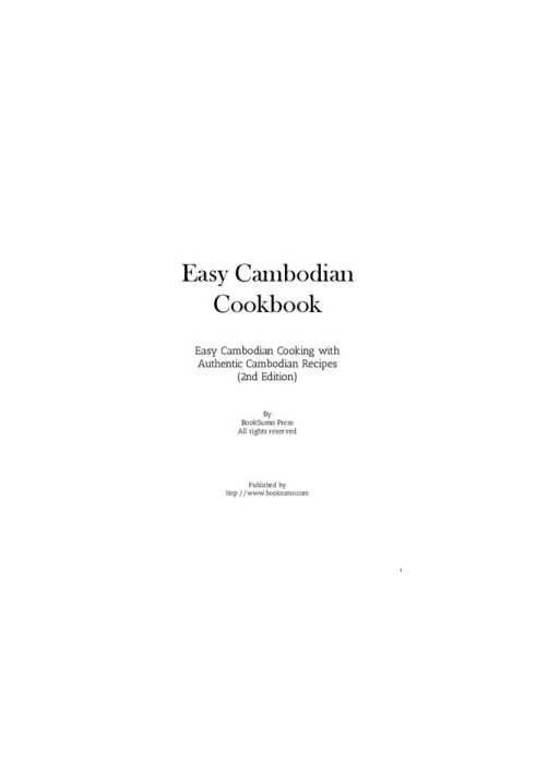 Easy Cambodian Cookbook: Easy Cambodian Cooking with Authentic South-East Asian Recipes