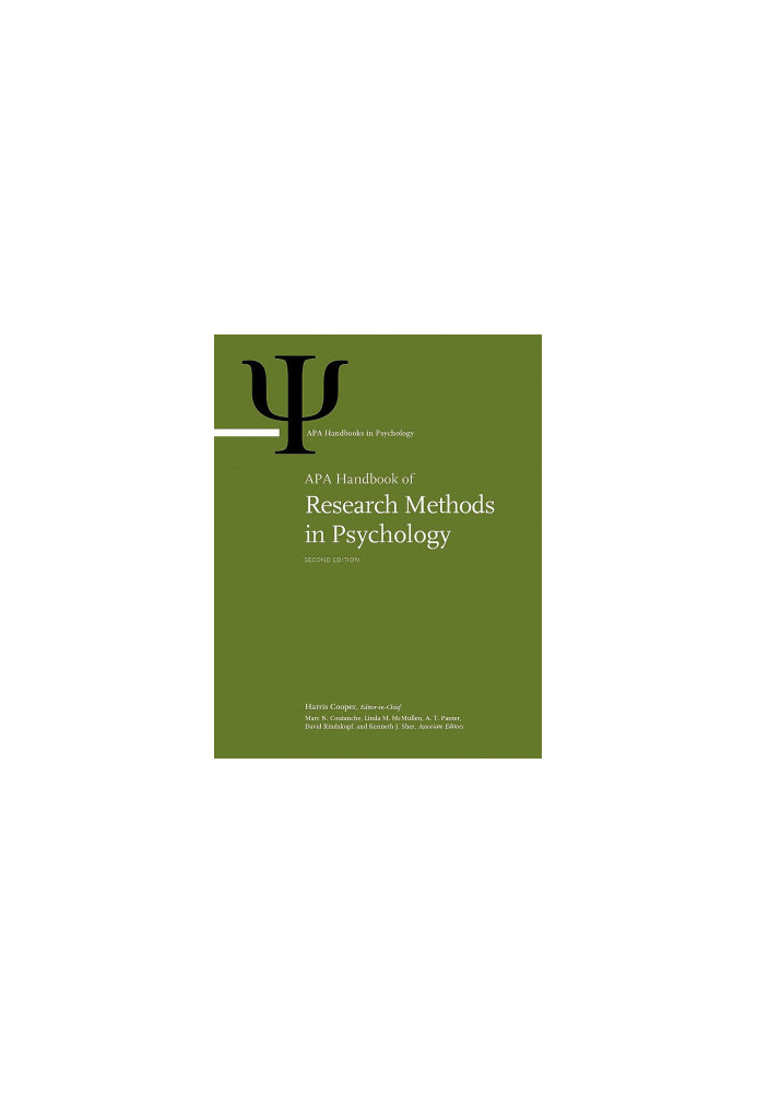 APA Handbook of Research Methods in Psychology: Foundations, planning, measures, and psychometrics