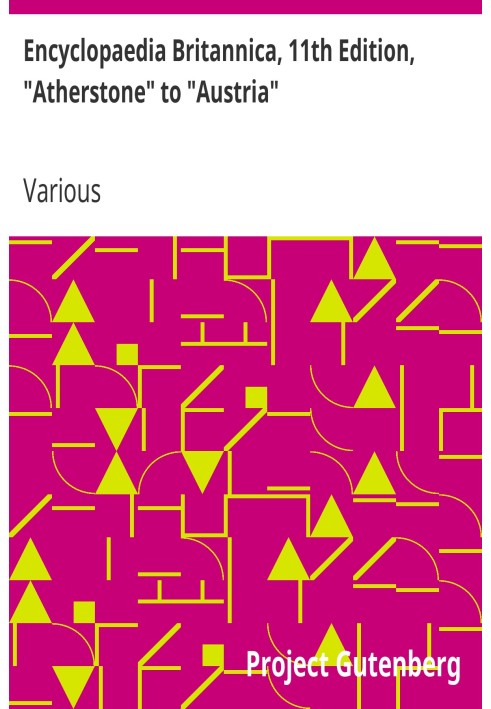 Британська енциклопедія, 11-е видання, від «Atherstone» до «Austria», том 2, частина 8