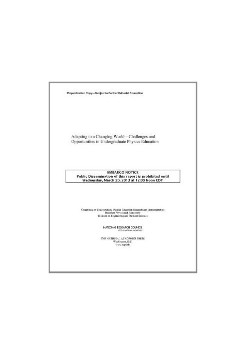 Adapting to a Changing World--Challenges and Opportunities in Undergraduate Physics Education