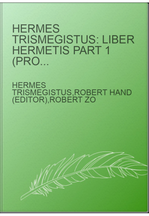 Hermes Trismegistus: Liber Hermetis Part 1 (Project Hindsight: Latin Track Volume II)