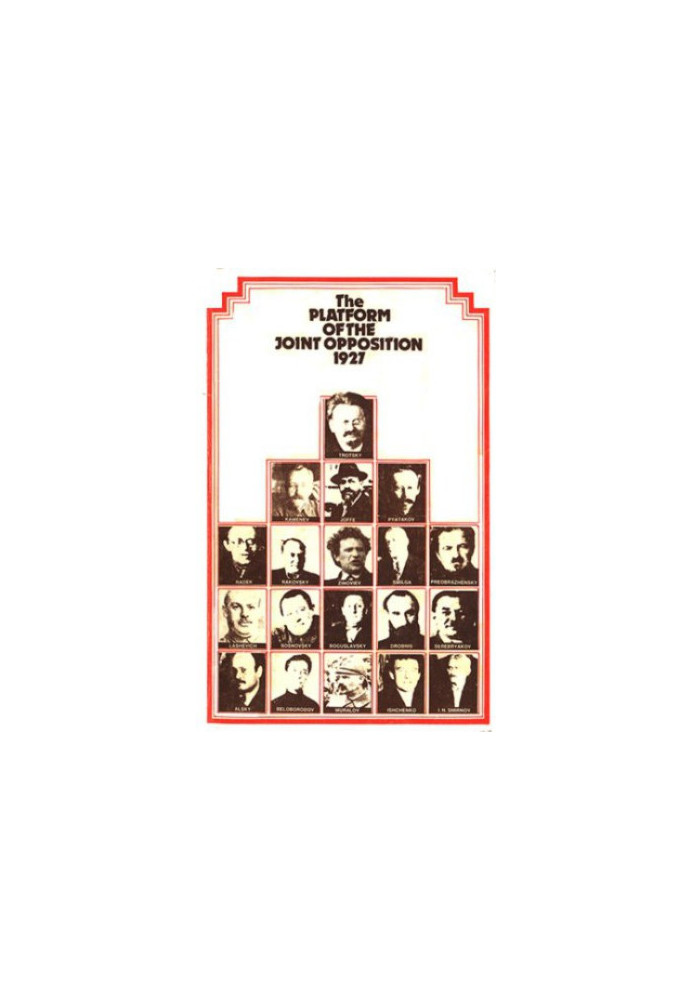 Platform of the Joint Opposition