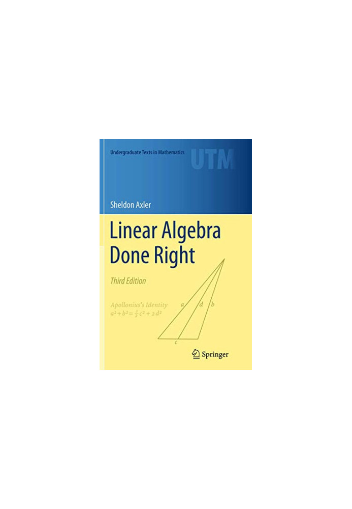 Linear Algebra Done Right, Third Edition