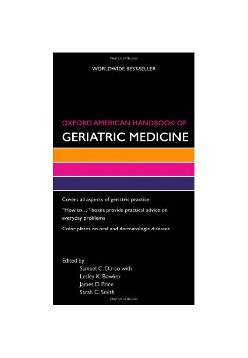 Oxford American handbook of geriatric medicine