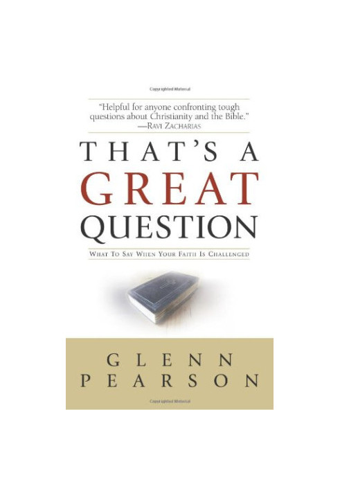 That's a great question : what to say when your faith is challenged