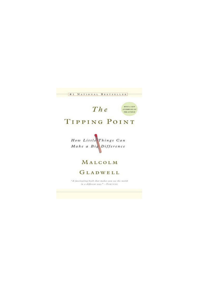 The tipping point: how little things can make a big difference