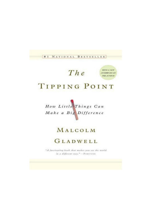 The tipping point: how little things can make a big difference
