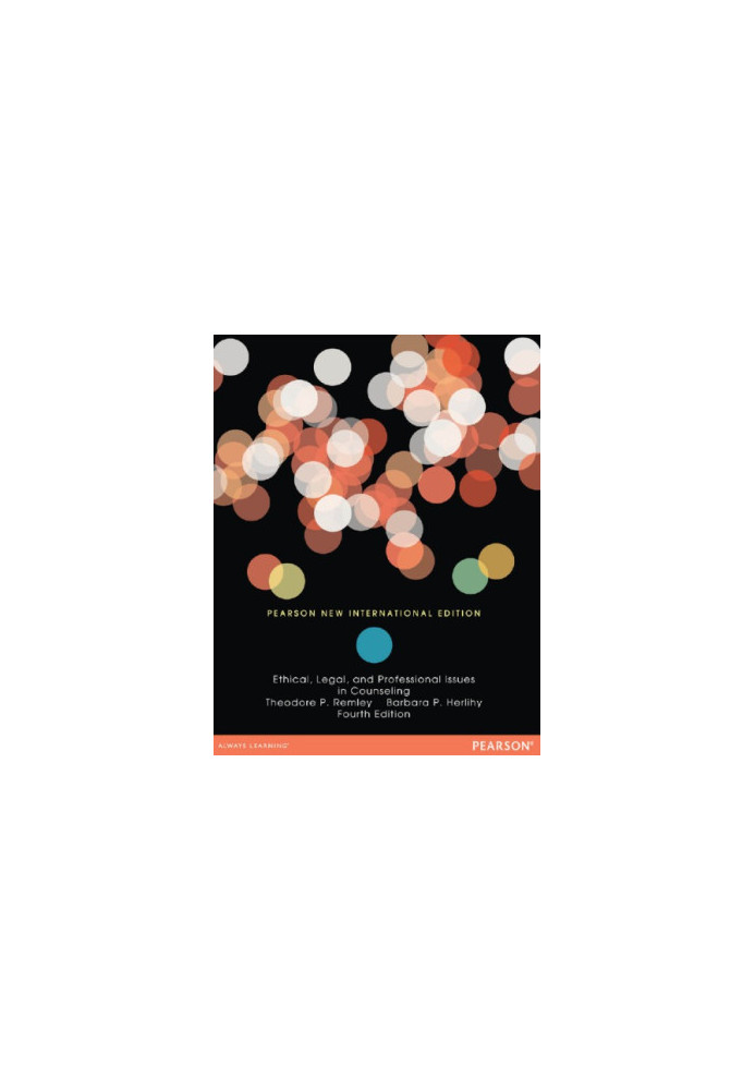 Ethical, Legal, and Professional Issues in Counseling