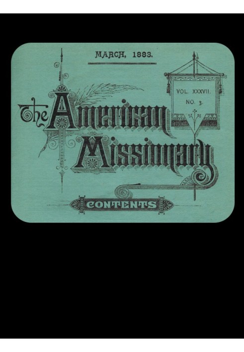 Американський місіонер — том 37, № 3, березень 1883 р