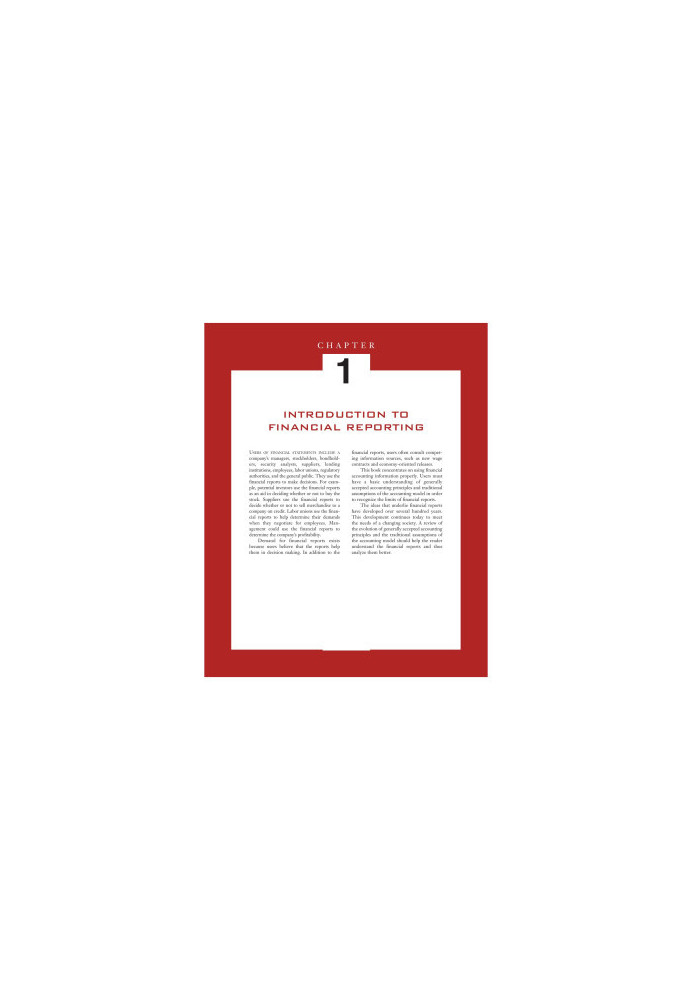 Introduction to Financial Reporting