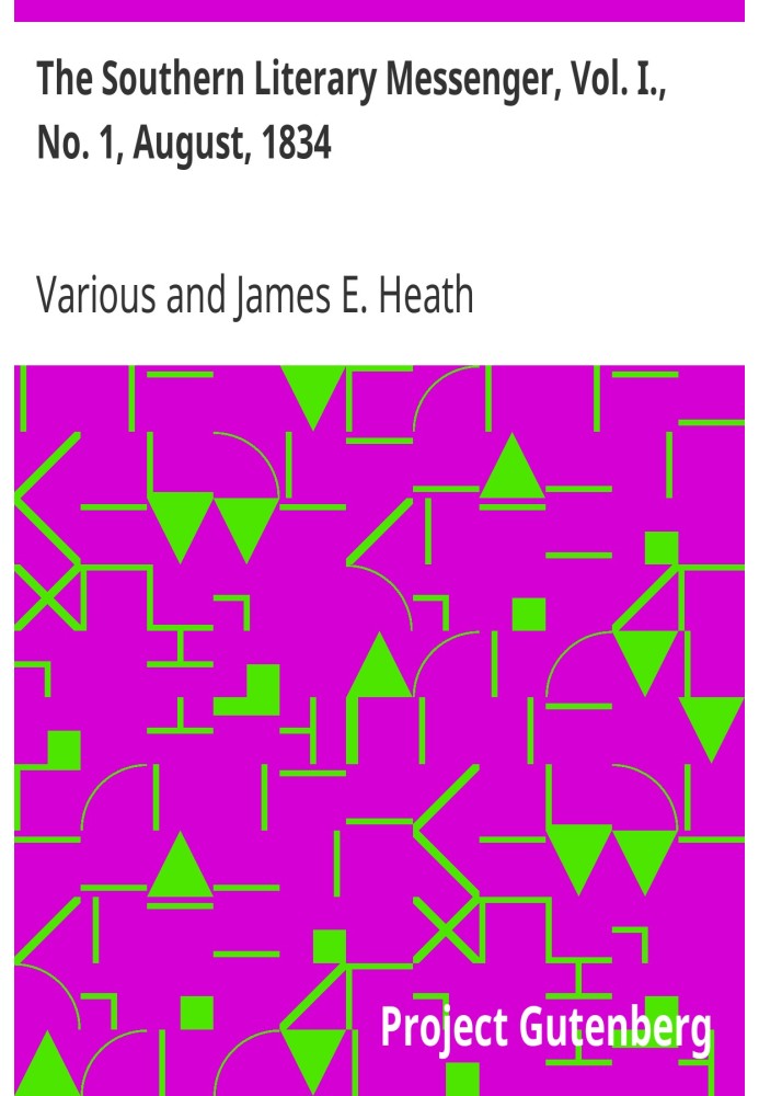 Південний літературний посланник, том. І., № 1, серпень 1834 р