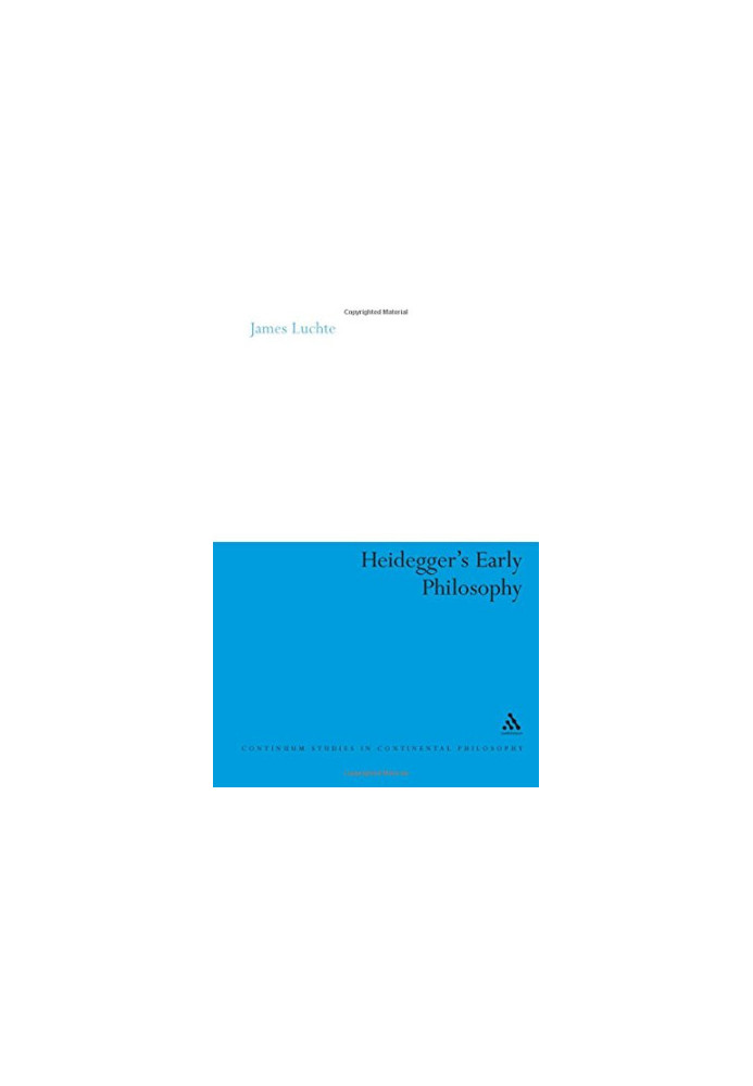 Heidegger's early philosophy : the phenomenology of ecstatic temporality