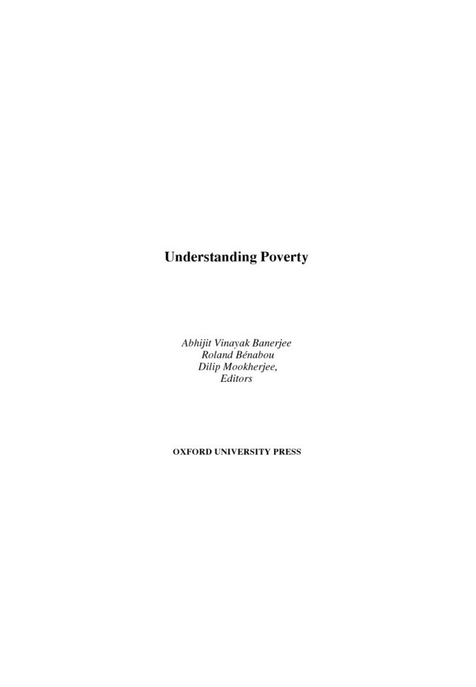 Understanding poverty