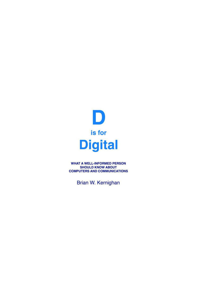 D is for Digital