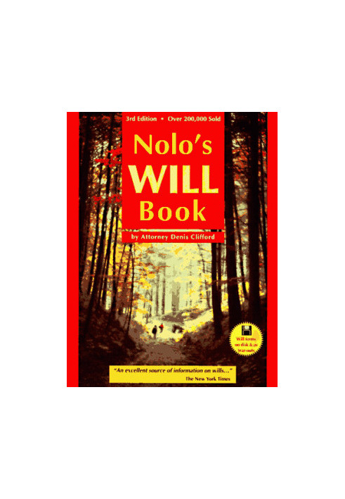 Nolo's will book
