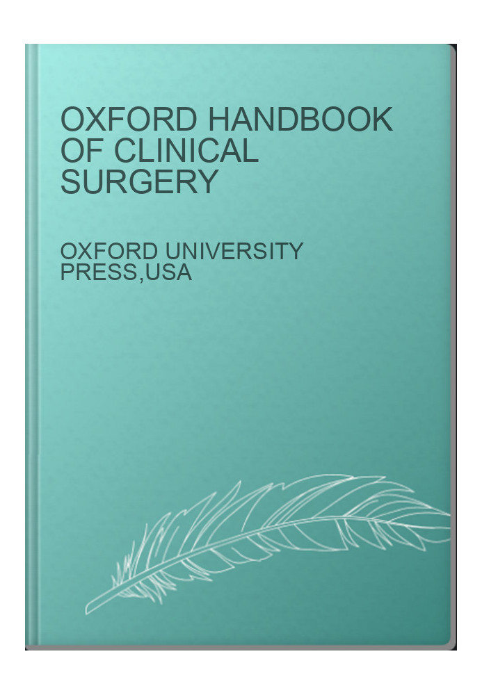 Oxford Handbook of Clinical Surgery