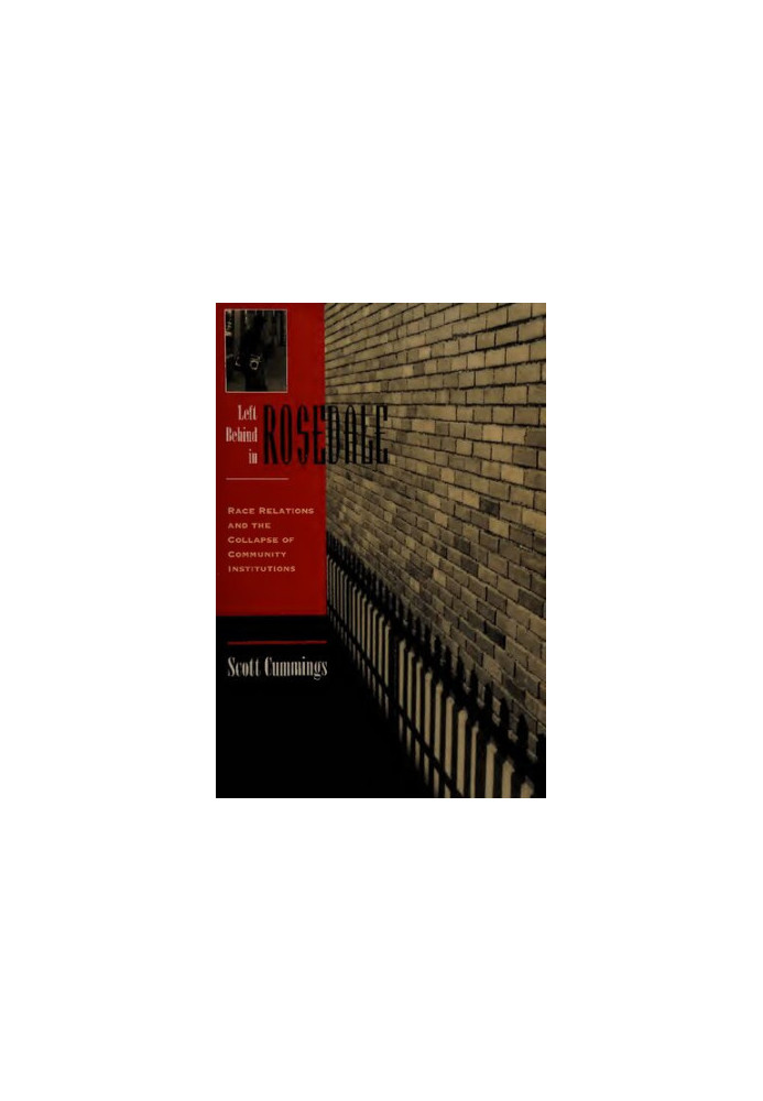 Left Behind In Rosedale: Race Relations And The Collapse Of Community Institutions